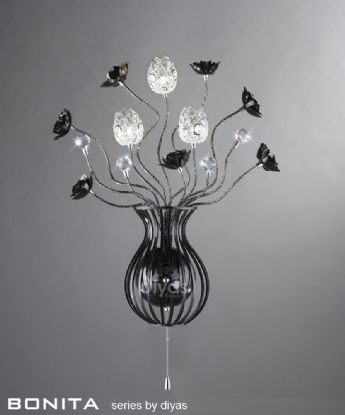 Bonita Aluminium Crystal Wall Lights Diyas Home Modern Crystal Wall Lights Bonita Aluminium Crystal Wall Lights Diyas Home Modern Crystal Wall Lights